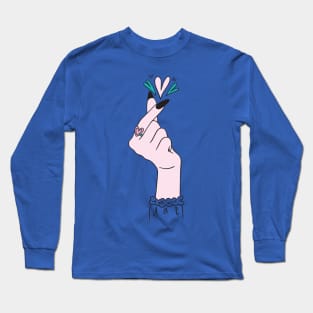 Finger Heart Long Sleeve T-Shirt